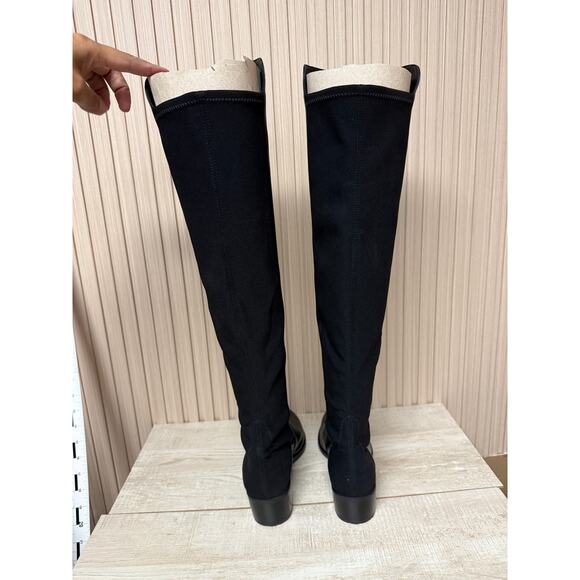 Stuart Weitzman Women's Reserve Over the Knee Leather Boots Sz 7 - Picture 10 of 13